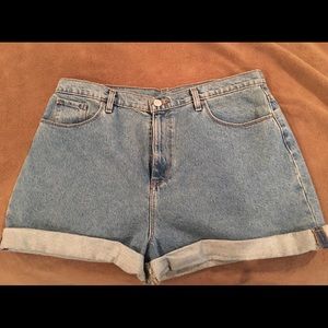 High Rise Mom jean shorts
